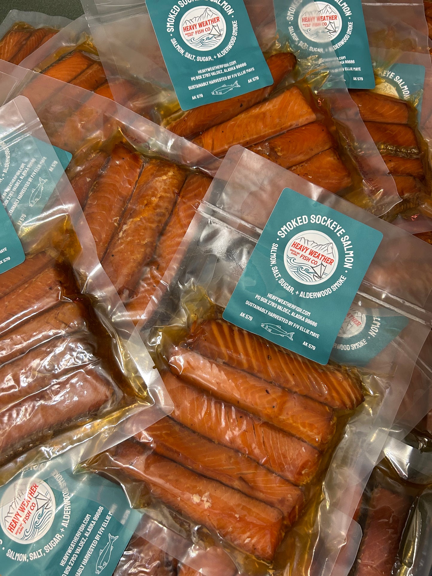 2B. Smoked Sockeye Salmon 6 oz. (shelf stable) 3-pack: $78 - PICK UP ONLY