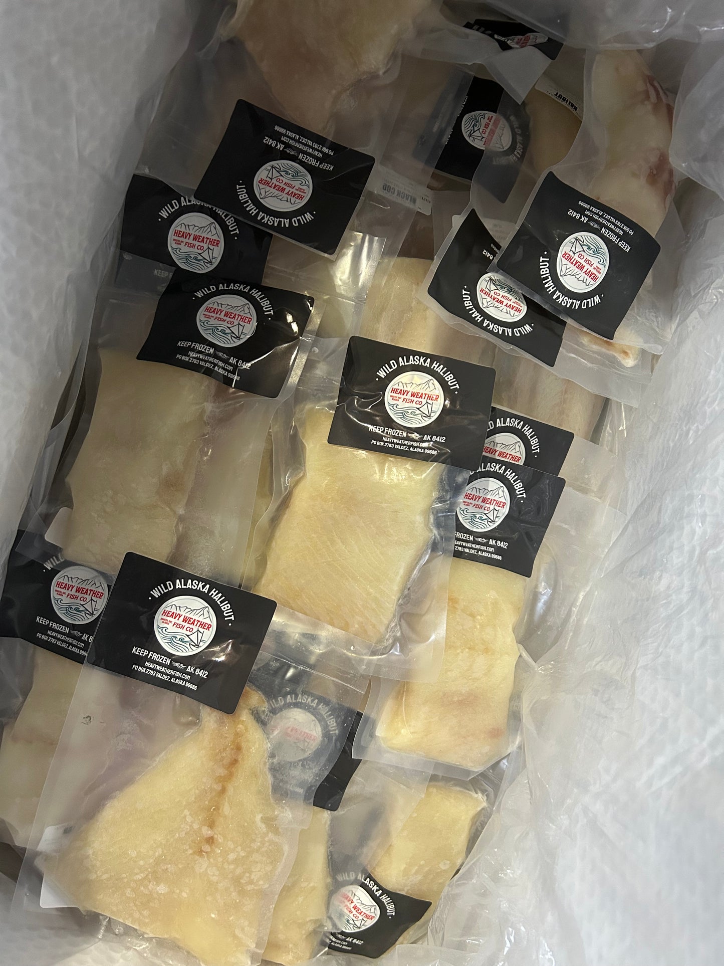 6. PRE-ORDER: 10 lbs wild Alaskan halibut portions $36/lb. - PICK UP ONLY
