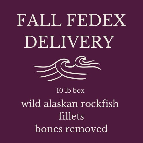 9A. PRE-ORDER: 10 lbs wild Alaskan black rockfish fillets (pin-bones out) $18/lb. - FALL FEDEX SHIPPING