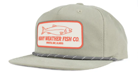 Flat bill hats with cord. Available at pickups only.