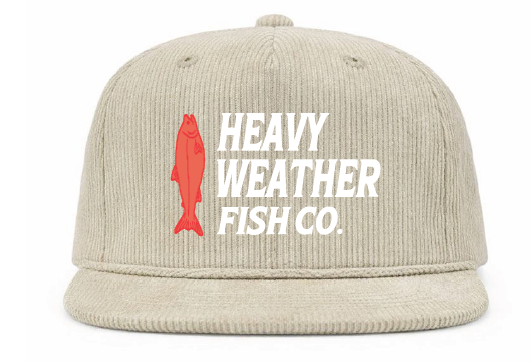 Corduroy flat bill hat - PICK UP ONLY